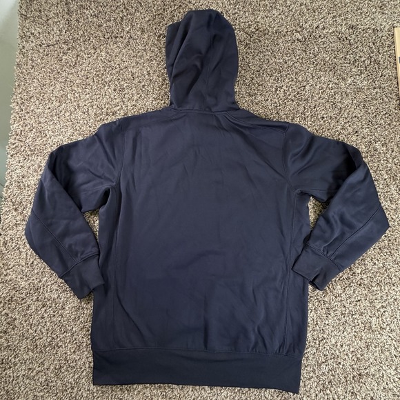 Cleveland Guardians Hoodie Mens Large Blue Nike Dri Fit Sweatshirt Logo MLB L - Picture 10 of 10